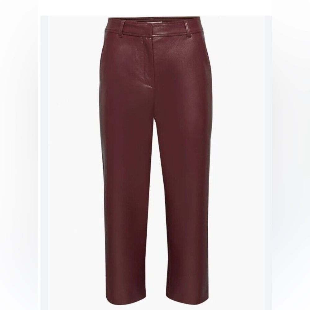 Aritzia Babaton, rich maroon  crop pants